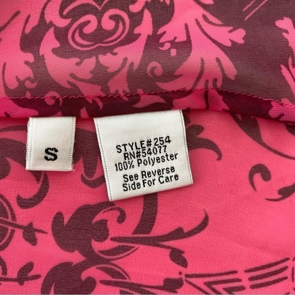 CAbi fitted button down shirt with v-neckline & long sleeves, sheer - Picture 10 of 11